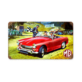 Midget Car Vintage Sign Metal Sign