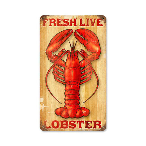 Lobster Vintage Sign Metal Sign