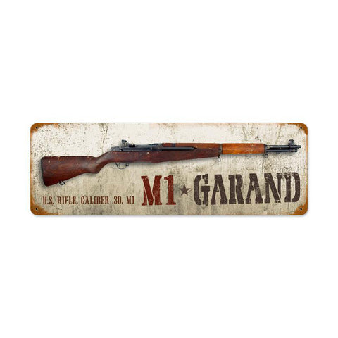 M1 Garand Vintage Sign Metal Sign