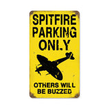 Spitfire Parking Vintage Sign Metal Sign