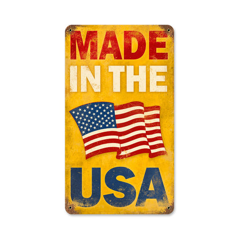Made In The Usa Vintage Sign Metal Sign