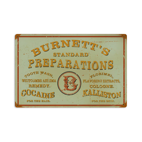 Cocaine Vintage Sign Metal Sign