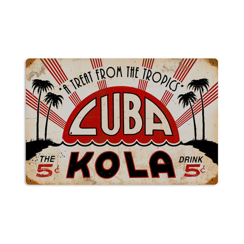 Cuba Kola Vintage Sign Metal Sign