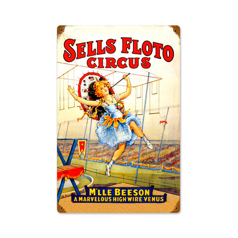 High Wire Act Vintage Sign Metal Sign