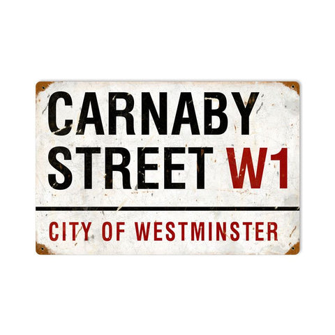 Carnaby Street Vintage Sign Metal Sign