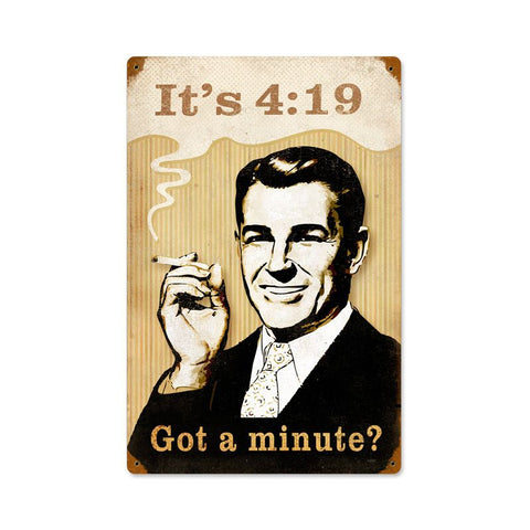 Got-A-Minute-Vintage-Sign-Metal-Sign