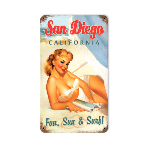 San-Diego-Pinup-Vintage-Sign-Metal-Sign