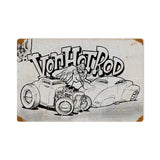 Von-Hot-Rod-Cartoon-Metal-Sign