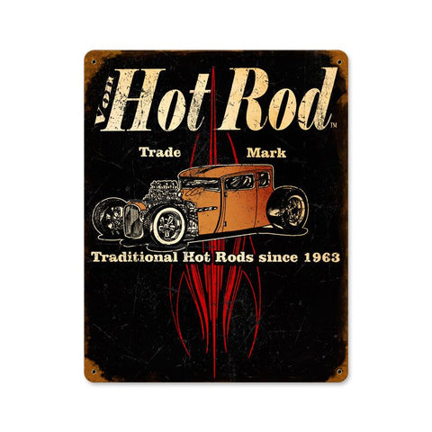 Von-Hot-Rod-Trademark-Metal-Sign