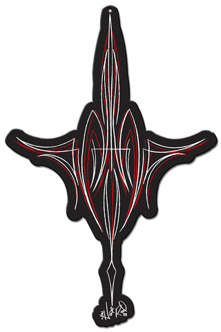 Pinstrip Metal Sign