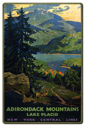 Adirondack Mountains Vintage Metal Sign Metal Sign