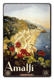 Amalfi Italy Vintage Metal Sign Metal Sign