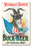 Buck Beer Vintage Metal Sign Metal Sign