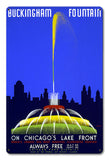 Buckingham Fountain Vintage Metal Sign Metal Sign