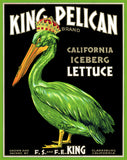 King Pelican Lettuce Vintage Metal Sign Metal Sign