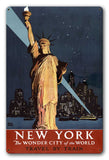New York Wonder City Vintage Metal Sign Metal Sign