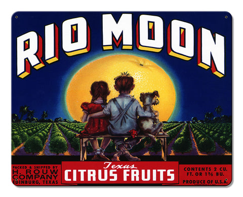 Rio Moon Vintage Metal Sign Metal Sign