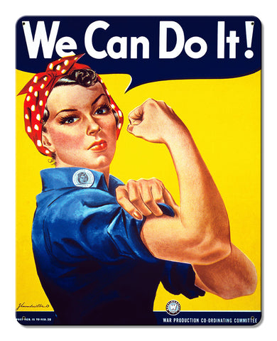 Rosie Riveter Vintage Metal Sign Metal Sign