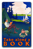 Take Along A Book Vintage Metal Sign Metal Sign