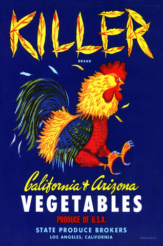 Killer Vegetables Vintage Metal Sign Metal Sign