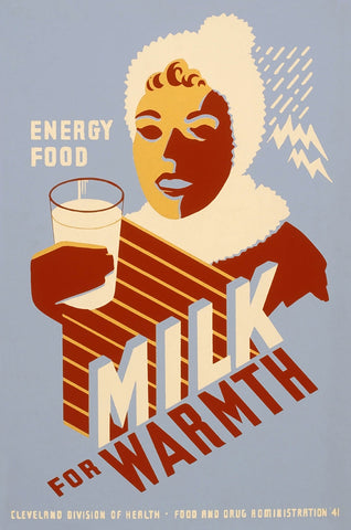 Milk For Warmth Vintage Metal Sign Metal Sign