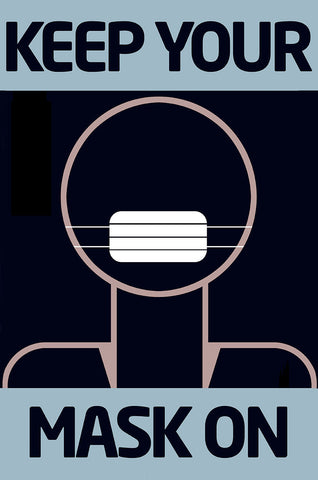 Keep Your Mask On Vintage Metal Sign Metal Sign