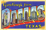 Greetings From Dallas Vintage Metal Sign Metal Sign