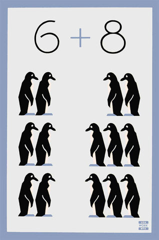 6 8 Penguins Vintage Metal Sign Metal Sign