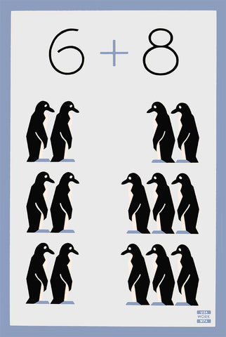 6 8 Penguins Vintage Metal Sign Metal Sign