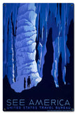 See America Blue Cavern Vintage Metal Sign Metal Sign