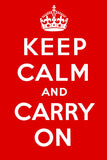 Keep Calm Red Vintage Metal Sign Metal Sign