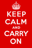Keep Calm Red Vintage Metal Sign Metal Sign