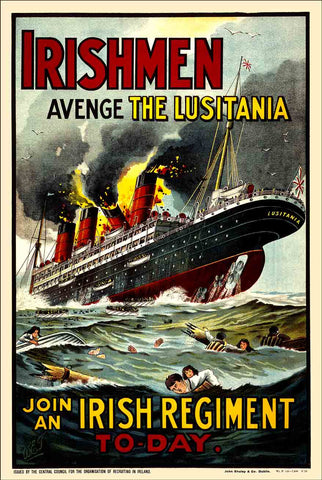Lusitania Vintage Metal Sign Metal Sign