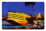 Fantasy Seaplane Vintage Metal Sign Metal Sign
