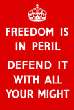 Freedom Is In Peril Vintage Metal Sign Metal Sign