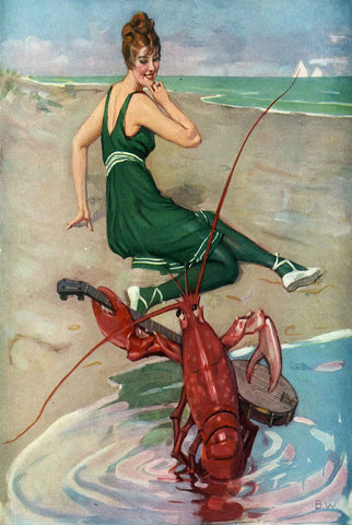 Lobster Serenade Vintage Metal Sign Metal Sign