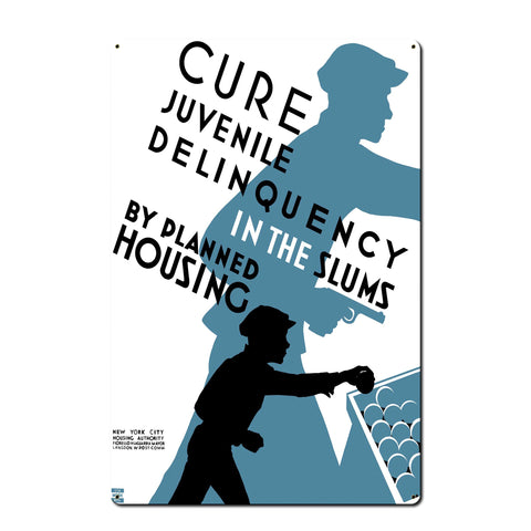 Cure Juvenile Vintage Metal Sign Metal Sign