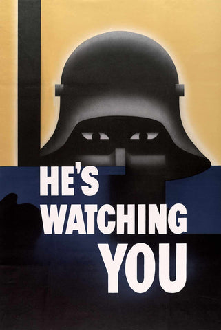 He'S Watching You Vintage Metal Sign Metal Sign