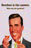Bourbon Answer Purple Vintage Metal Sign Metal Sign