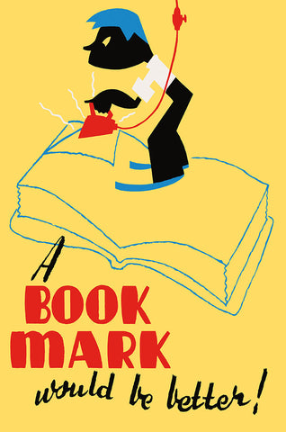 Book Mark Vintage Metal Sign Metal Sign