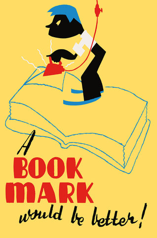 Book Mark Vintage Metal Sign Metal Sign