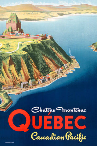 Chateau Frontenac Hotel Vintage Metal Sign Metal Sign