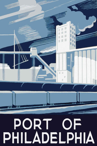 Port Of Philadelphia Vintage Metal Sign Metal Sign