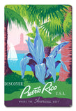 Discover Puerto Rico 2 12 X 18 vintage metal sign Metal Sign