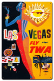 Las Vegas Fly TWA 16 X 24 vintage metal sign Metal Sign