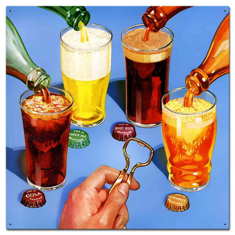 Pop Art 24 X 24 vintage metal sign Metal Sign