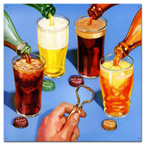 Pop Art 24 X 24 vintage metal sign Metal Sign