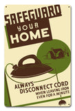 Safeguard Your Home 12 X 18 vintage metal sign Metal Sign