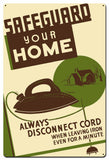 Safeguard Your Home 24 X 36 vintage metal sign Metal Sign