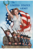 ARMY THEN NOW FOREVER Metal Sign 24in X 36in Metal Sign
